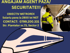 Agenti de paza/ securitate pentru obiectivul Metrorex